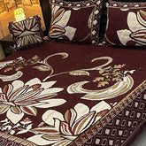 Fancy Velvet Bed Sheet Set - 4 Pieces  FVB 223
